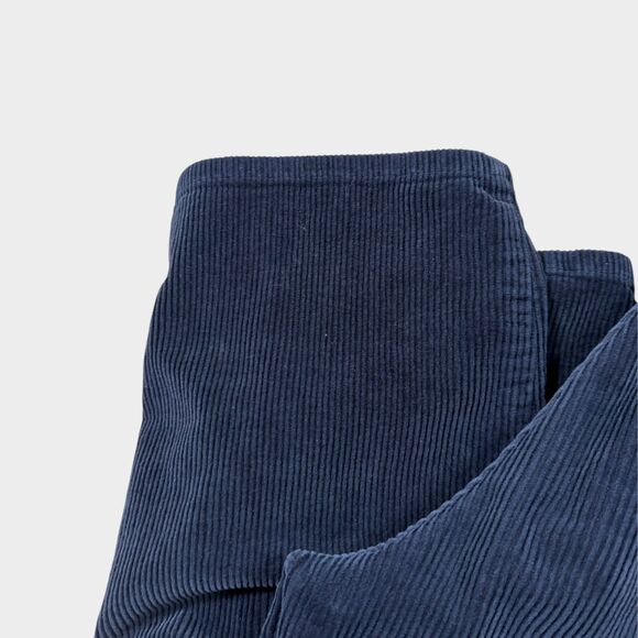 Ralph Lauren Corduroy Pants Womens 12P Navy Blue High Rise Straight Leg - Picture 5 of 13